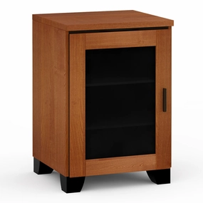 Salamander Designs Chameleon Collection Elba 317 RM Single Pro Audio Rack (Wide Framed American Cherry Doors with Smoked Glass Inserts)