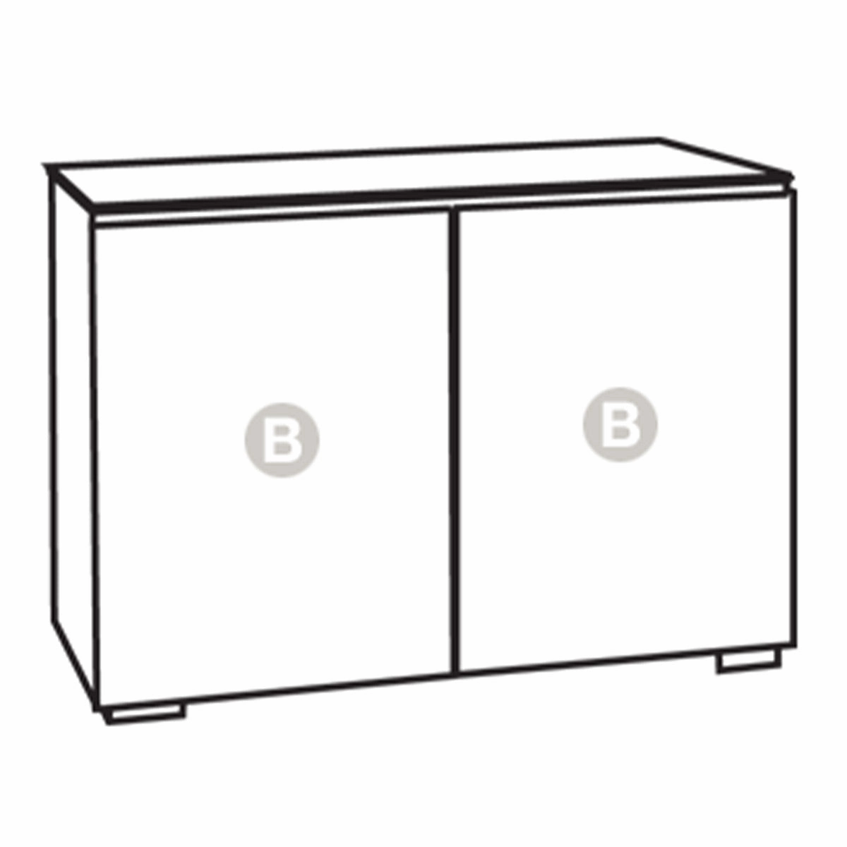Salamander Designs Chameleon Collection Elba 323 RM Twin Pro Audio Rack (Wide Framed American Cherry Doors with Smoked Glass Inserts)