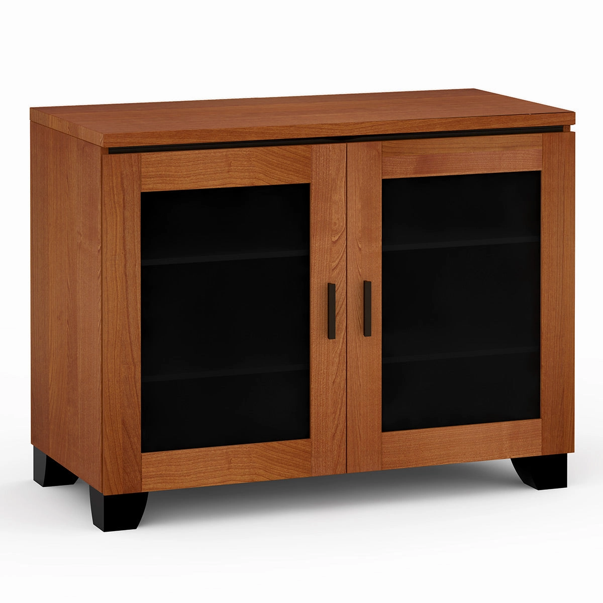 Salamander Designs Chameleon Collection Elba 323 Twin AV Cabinet (Wide Framed American Cherry Doors with Smoked Glass Inserts) hi-fi portable player,hi-fi desktop amplifier,hi-fi isolation stand