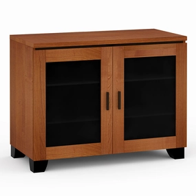Salamander Designs Chameleon Collection Elba 323 Twin AV Cabinet (Wide Framed American Cherry Doors with Smoked Glass Inserts) hi-fi portable player,hi-fi desktop amplifier,hi-fi isolation stand