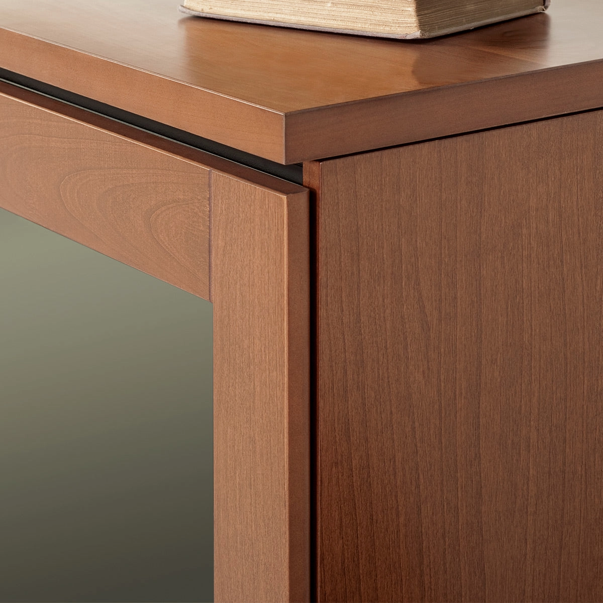 Salamander Designs Chameleon Collection Elba 323 Twin AV Cabinet (Wide Framed American Cherry Doors with Smoked Glass Inserts)