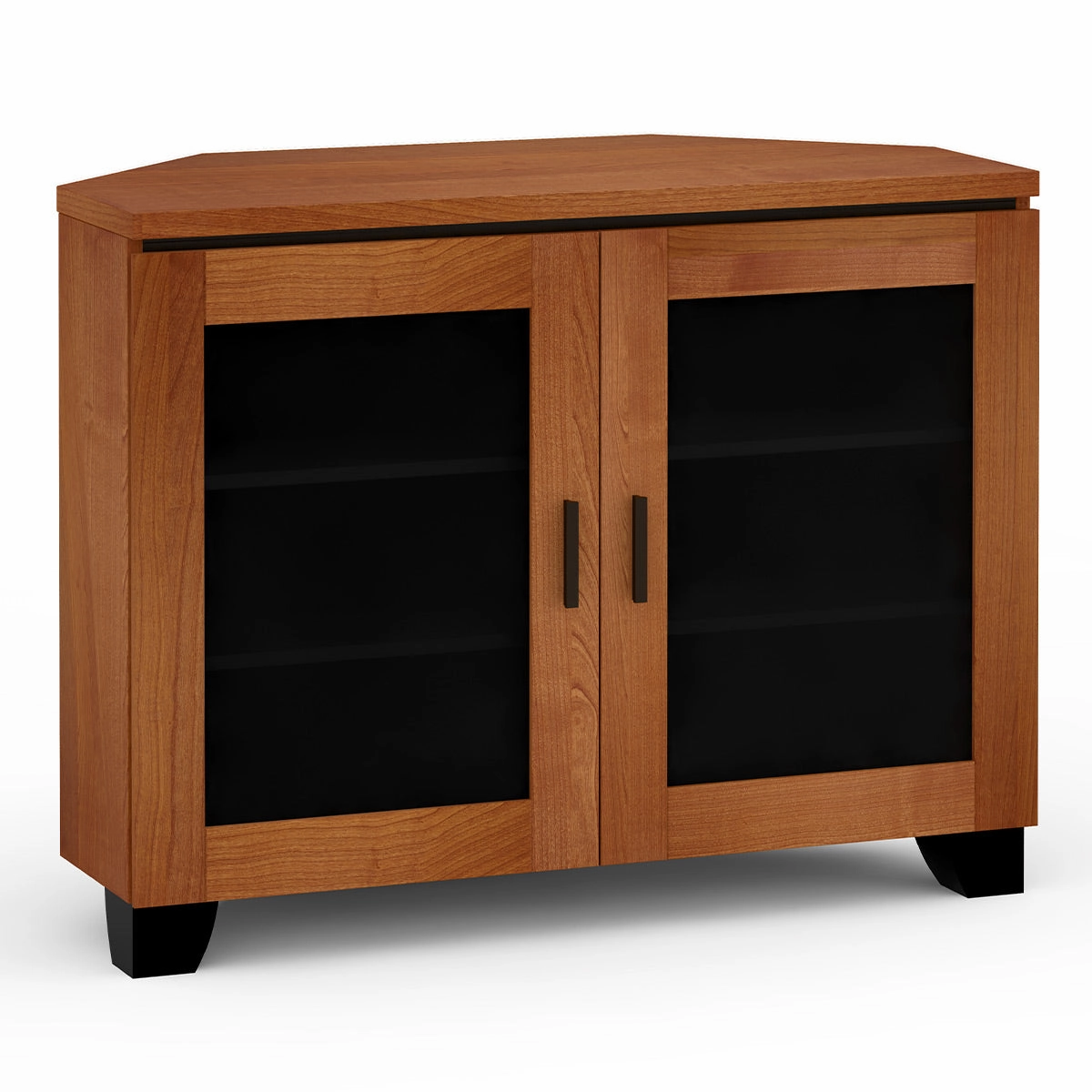 Salamander Designs Chameleon Collection Elba 323 Twin Corner AV Cabinet (Wide Framed American Cherry Doors with Smoked Glass Inserts) hi-fi portable player,hi-fi desktop amplifier,hi-fi isolation stand