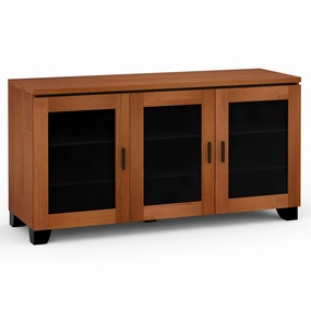 Salamander Designs Chameleon Collection Elba 337 Triple AV Cabinet (Wide Framed American Cherry Doors with Smoked Glass Inserts) hi-fi portable player,hi-fi desktop amplifier,hi-fi isolation stand