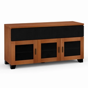 Salamander Designs Chameleon Collection Elba 339 Triple Speaker Integrated Cabinet (Wide Framed American Cherry Doors with Smoked Glass Inserts)