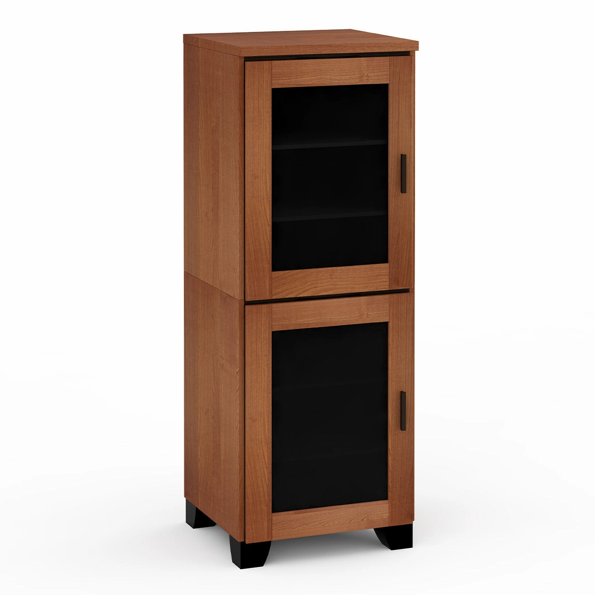 Salamander Designs Chameleon Collection Elba 617 RM Single Pro Audio Rack (Wide Framed American Cherry Doors with Smoked Glass Inserts) hi-fi vibration control,hi-fi grounded cable,hi-fi stereo input selector