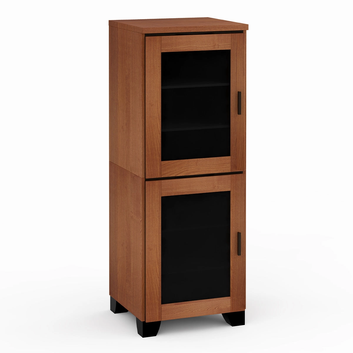 Salamander Designs Chameleon Collection Elba 617 Single AV Cabinet (Wide Framed American Cherry Doors with Smoked Glass Inserts) hi-fi portable player,hi-fi desktop amplifier,hi-fi isolation stand