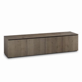 Salamander Designs Chameleon Collection Lancaster 247 Quad AV Cabinet (Rough-Sawn Barnboard Oak)