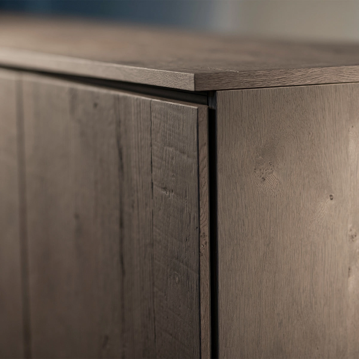 Salamander Designs Chameleon Collection Lancaster 317 Single AV Cabinet (Rough-Sawn Barnboard Oak)