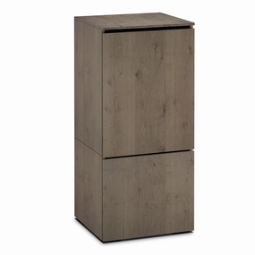 Salamander Designs Chameleon Collection Lancaster 517 RM Single Pro Audio Rack (Rough-Sawn Barnboard Oak)