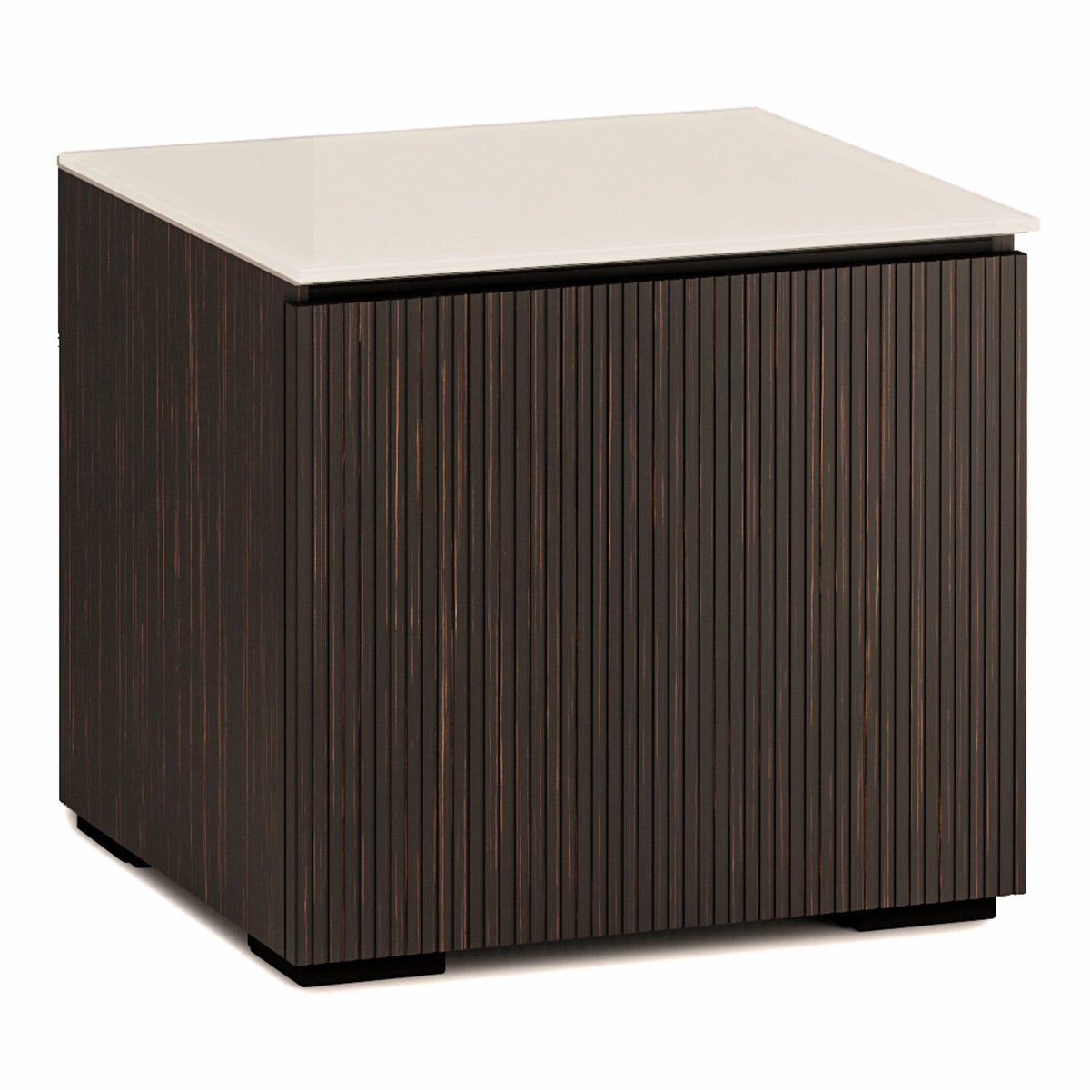 Salamander Designs Chameleon Collection Manhattan 217 Subwoofer Enclosure (Maro Ebony Doors and Matte Taupe Glass Top)