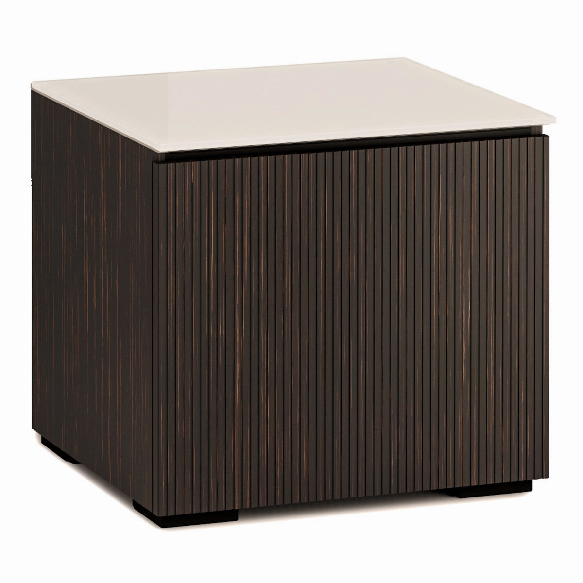Salamander Designs Chameleon Collection Manhattan 217 Subwoofer Enclosure (Maro Ebony Doors and Matte Taupe Glass Top) hi-fi vibration control,hi-fi grounded cable,hi-fi stereo input selector