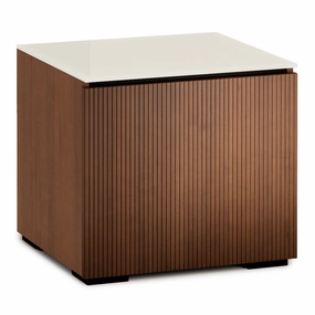 Salamander Designs Chameleon Collection Manhattan 217 Subwoofer Enclosure (Medium Walnut Doors and Matte Taupe Glass Top) hi-fi vibration control,hi-fi grounded cable,hi-fi stereo input selector