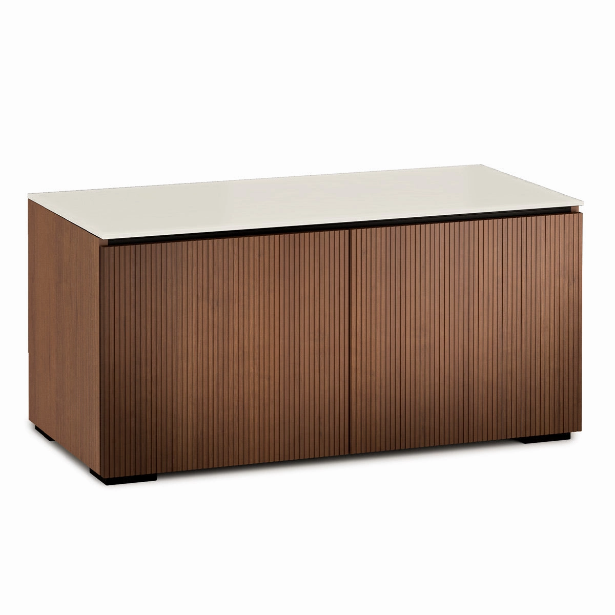 Salamander Designs Chameleon Collection Manhattan 221 Twin AV Cabinet (Medium Walnut Doors and Sides, Matte Taupe Glass Top) hi-fi vibration control,hi-fi grounded cable,hi-fi stereo input selector