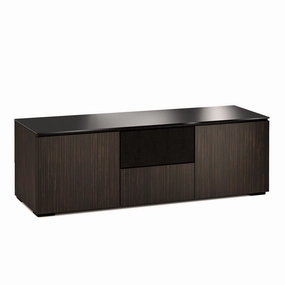Salamander Designs Chameleon Collection Manhattan 236 Triple Speaker Integrated AV Cabinet (Maro Ebony Doors and Sides, Black Glass Top) hi-fi vibration control,hi-fi grounded cable,hi-fi stereo input selector
