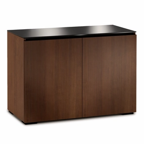 Salamander Designs Chameleon Collection Manhattan 323 Twin AV Cabinet (Medium Walnut Doors and Sides, Black Glass Top) hi-fi vibration control,hi-fi grounded cable,hi-fi stereo input selector