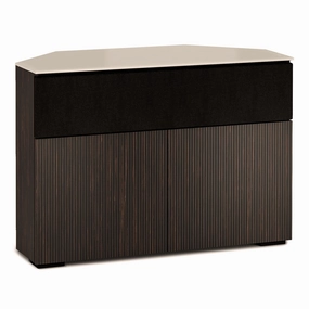 Salamander Designs Chameleon Collection Manhattan 329 Corner Speaker Integrated Twin AV Cabinet (Maro Ebony Doors and Sides, Matte Taupe Glass Top) hi-fi vibration control,hi-fi grounded cable,hi-fi stereo input selector