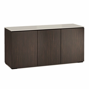 Salamander Designs Chameleon Collection Manhattan 337 Triple AV Cabinet (Maro Ebony Doors and Sides, Matte Taupe Glass Top) hi-fi vibration control,hi-fi grounded cable,hi-fi stereo input selector