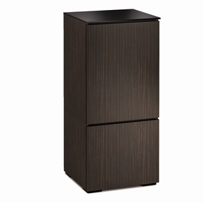 Salamander Designs Chameleon Collection Manhattan 517 AV Cabinet (Maro Ebony Doors and Sides, Black Glass Top) hi-fi vibration control,hi-fi grounded cable,hi-fi stereo input selector