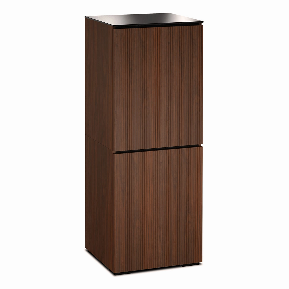 Salamander Designs Chameleon Collection Manhattan 617 AV Cabinet (Medium Walnut Doors and Sides, Black Glass Top) hi-fi vibration control,hi-fi grounded cable,hi-fi stereo input selector