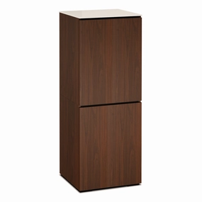 Salamander Designs Chameleon Collection Manhattan 617 AV Cabinet (Medium Walnut Doors and Sides, Matte Taupe Glass Top) hi-fi vibration control,hi-fi grounded cable,hi-fi stereo input selector
