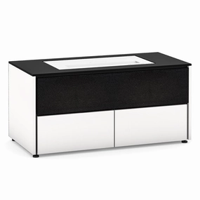 Salamander Designs Chameleon Collection Miami 229 Projector Integrated Cabinet for LG HU85LA Projector (Gloss Warm White)