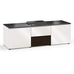 Salamander Designs Chameleon Collection Miami 236 Projector Integrated Cabinet for Epson LS100 Projector (Gloss White)