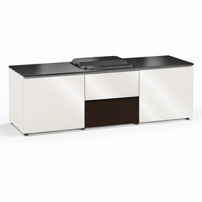 Salamander Designs Chameleon Collection Miami 236 Projector Integrated Cabinet for Epson LS100 Projector (Gloss White) hi-fi portable player,hi-fi desktop amplifier,hi-fi isolation stand