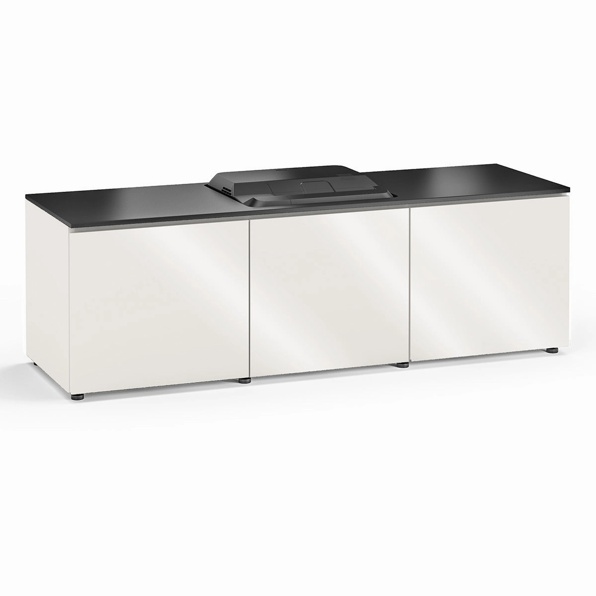 Salamander Designs Chameleon Collection Miami 237 Projector Integrated Cabinet for Epson LS100 Projector (Gloss White) hi-fi portable player,hi-fi desktop amplifier,hi-fi isolation stand