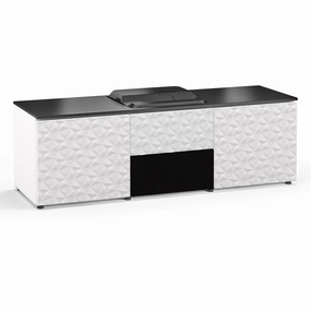 Salamander Designs Chameleon Collection Milan 236 Projector Integrated Cabinet for Epson LS100 Projector (White) hi-fi portable player,hi-fi desktop amplifier,hi-fi isolation stand