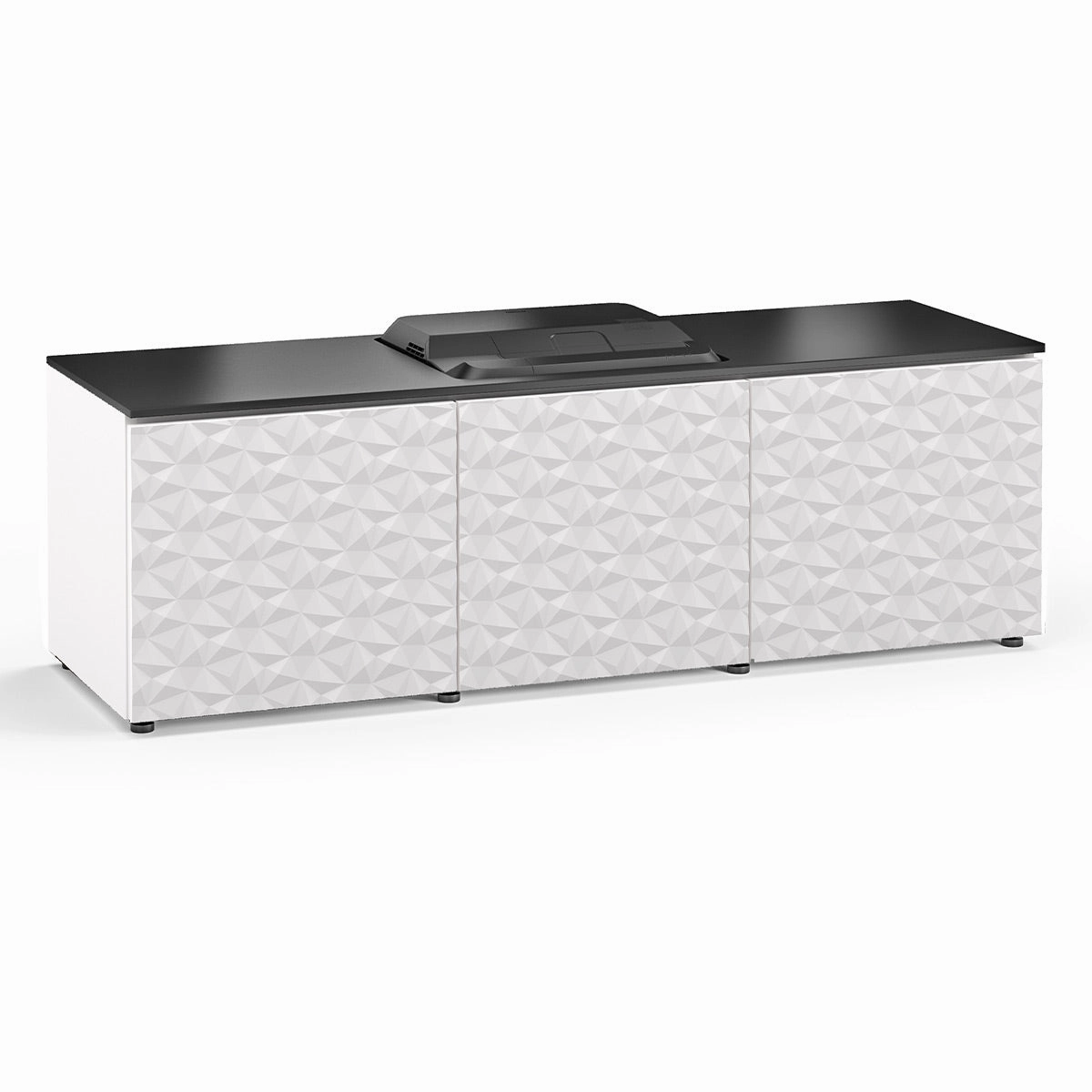 Salamander Designs Chameleon Collection Milan 237 Projector Integrated Cabinet for Epson LS100 Projector (White) hi-fi portable player,hi-fi desktop amplifier,hi-fi isolation stand