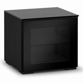 Salamander Designs Chameleon Collection Oslo 217 AV Cabinet (Black Oak with Smoked Glass Doors & Black Glass Top) hi-fi portable player,hi-fi desktop amplifier,hi-fi isolation stand