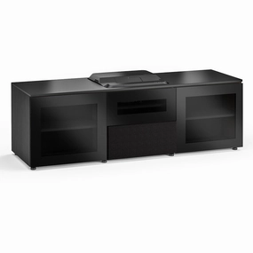 Salamander Designs Chameleon Collection Oslo 236 Projector Integrated Cabinet for Epson LS100 Projector (Black Oak) hi-fi portable player,hi-fi desktop amplifier,hi-fi isolation stand