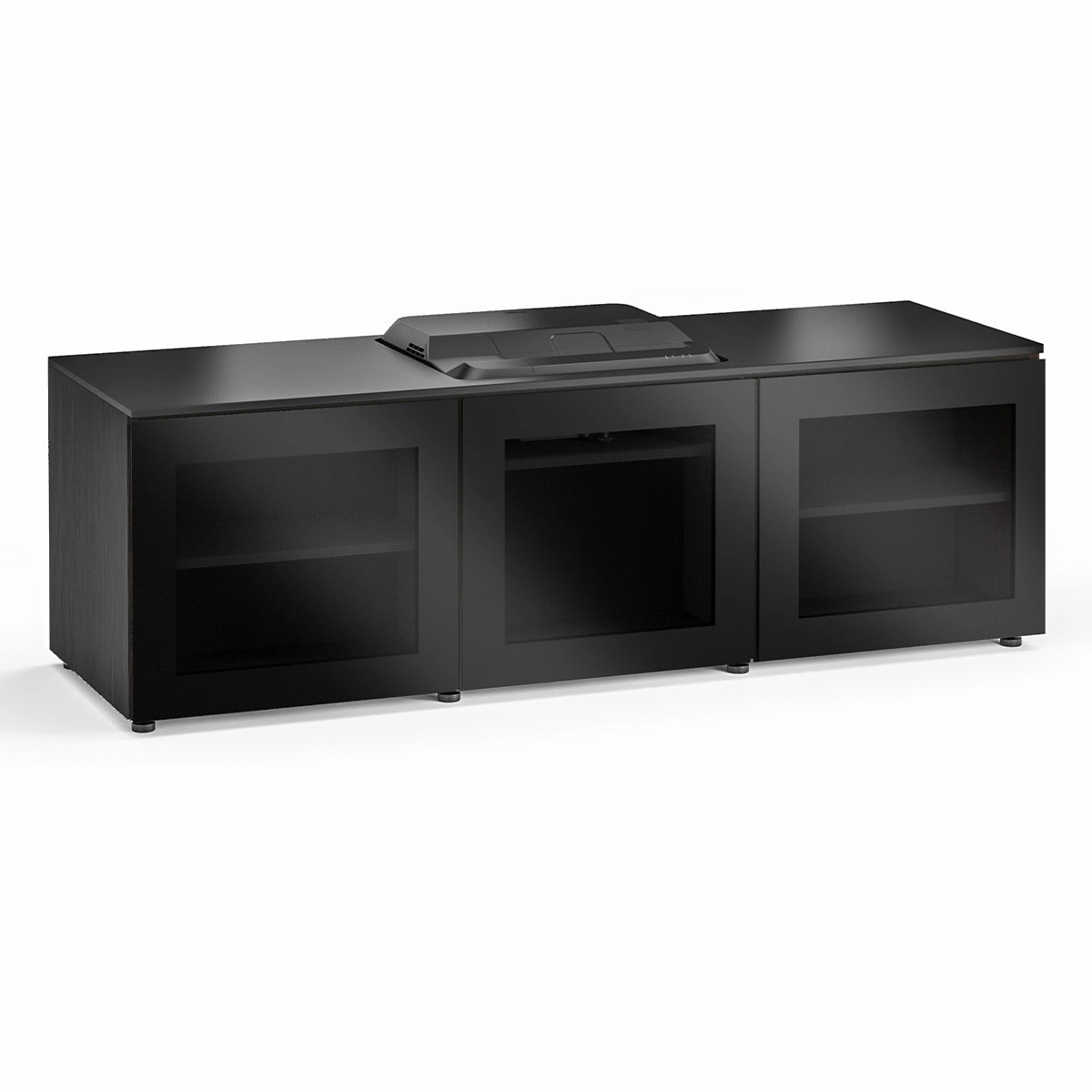 Salamander Designs Chameleon Collection Oslo 237 Projector Integrated Cabinet for Epson LS100 Projector (Black Oak)