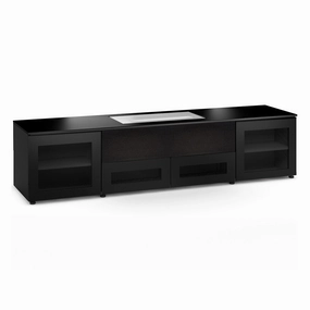 Salamander Designs Chameleon Collection Oslo 245 Projector Integrated Cabinet for LG HU85LA Projector (Black Oak)