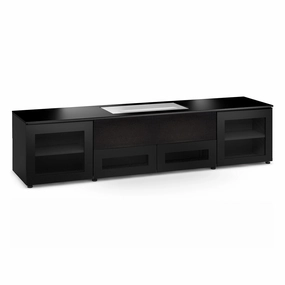 Salamander Designs Chameleon Collection Oslo 245 Projector Integrated Cabinet for LG HU85LA Projector (Black Oak) hi-fi portable player,hi-fi desktop amplifier,hi-fi isolation stand