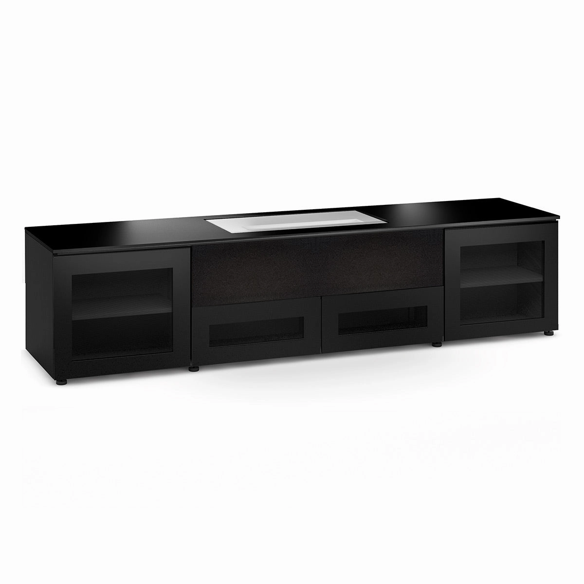 Salamander Designs Chameleon Collection Oslo 245 Projector Integrated Cabinet for LG HU85LA Projector (Black Oak)