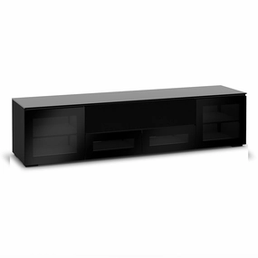 Salamander Designs Chameleon Collection Oslo 245 Quad Speaker Integrated Cabinet (Black Oak with Smoked Glass Doors & Black Glass Top) hi-fi vibration control,hi-fi grounded cable,hi-fi stereo input selector