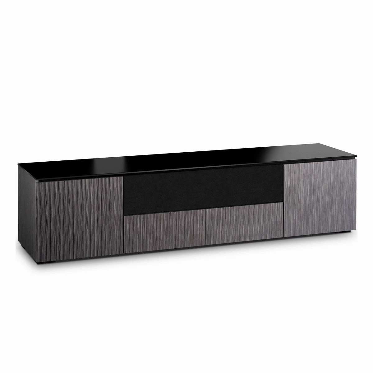 Salamander Designs Chameleon Collection Seattle 245 Quad Speaker Integrated Cabinet (Gray Oak with Black Glass Top) hi-fi portable player,hi-fi desktop amplifier,hi-fi isolation stand