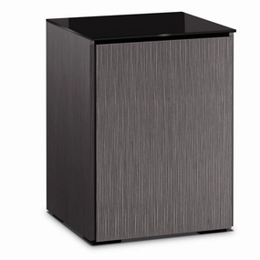 Salamander Designs Chameleon Collection Seattle 317 Single AV Cabinet (Gray Oak with Black Glass) hi-fi portable player,hi-fi desktop amplifier,hi-fi isolation stand