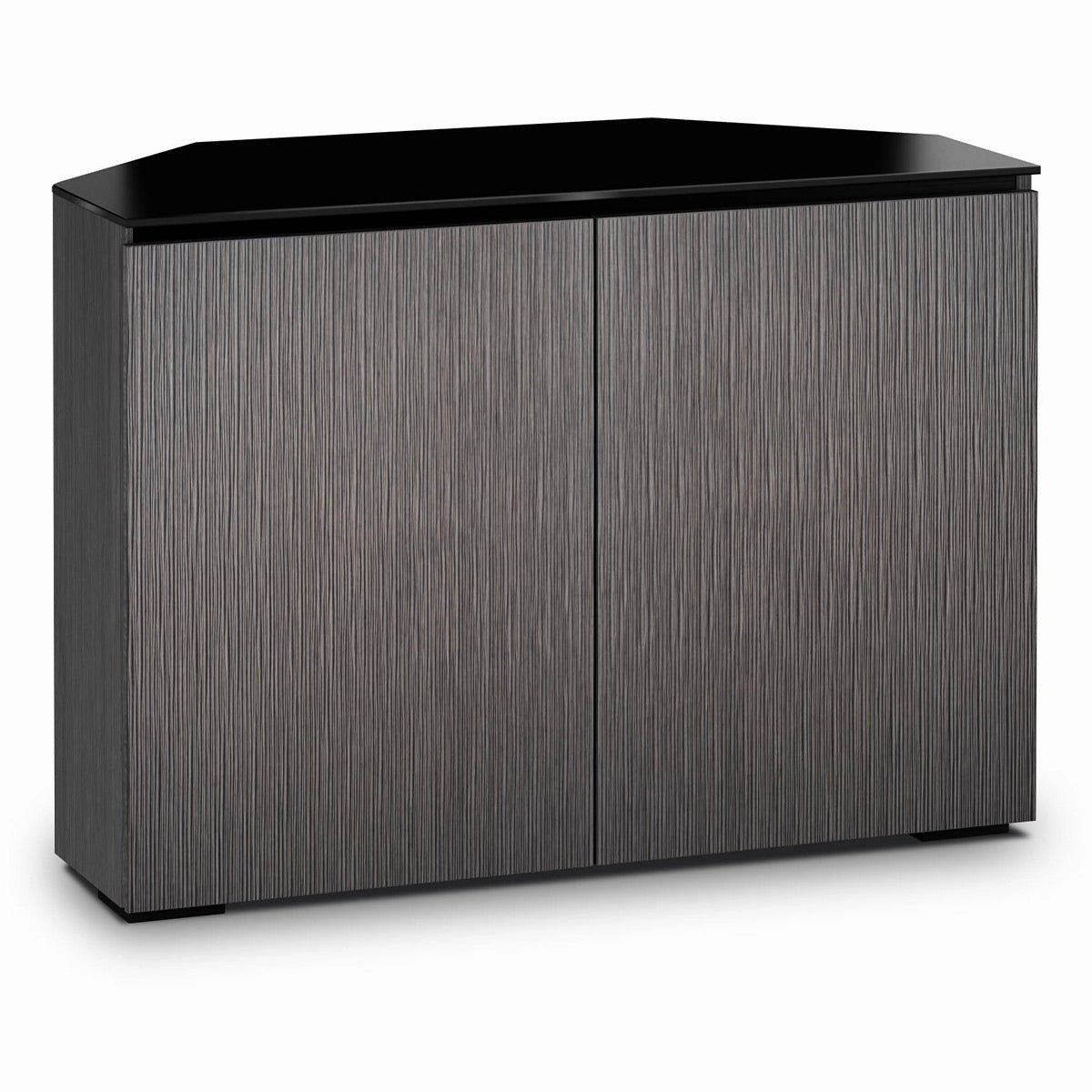 Salamander Designs Chameleon Collection Seattle 323 Twin Corner AV Cabinet (Gray Oak with Black Glass) hi-fi portable player,hi-fi desktop amplifier,hi-fi isolation stand