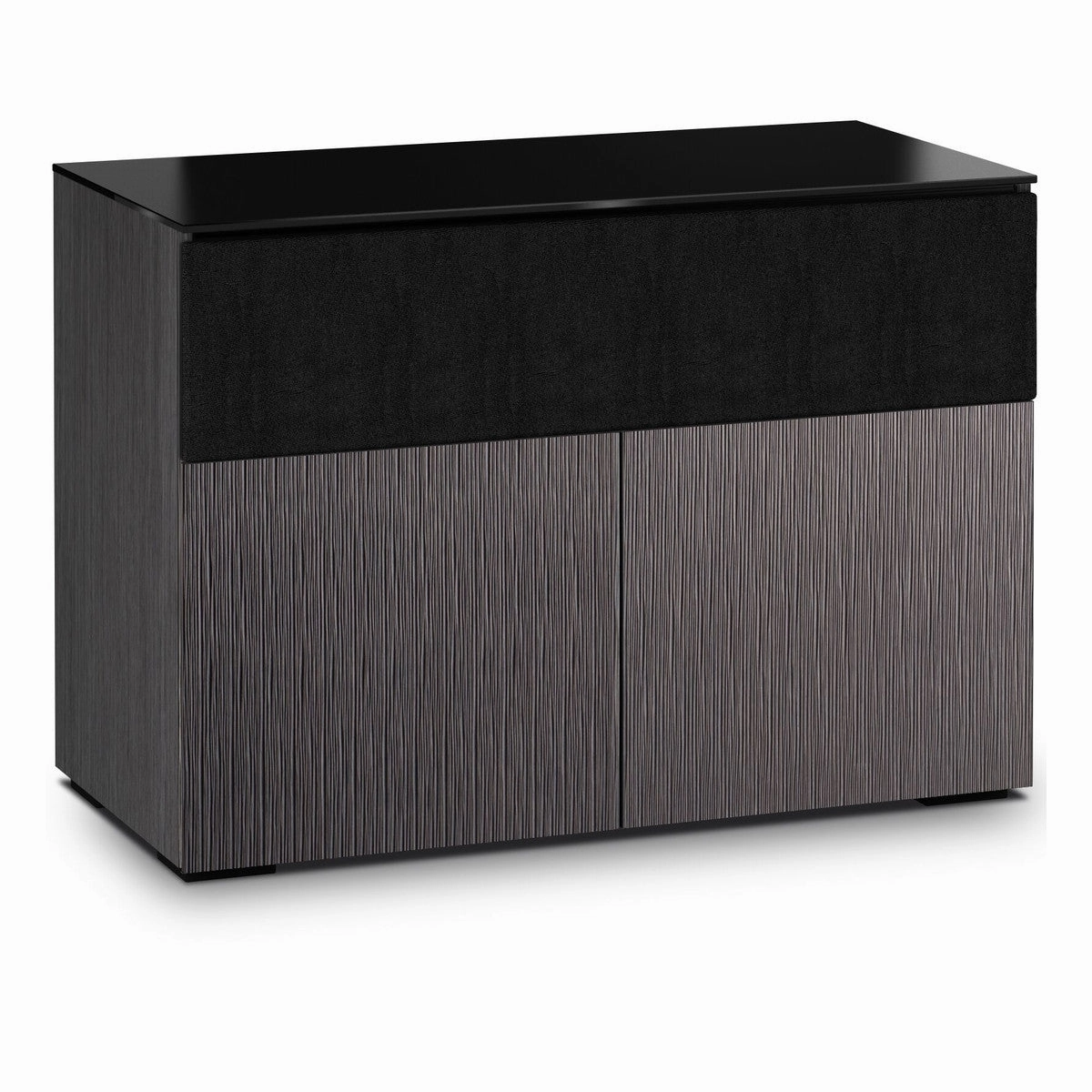 Salamander Designs Chameleon Collection Seattle 329 Twin Speaker Integrated Cabinet (Gray Oak with Black Glass)
