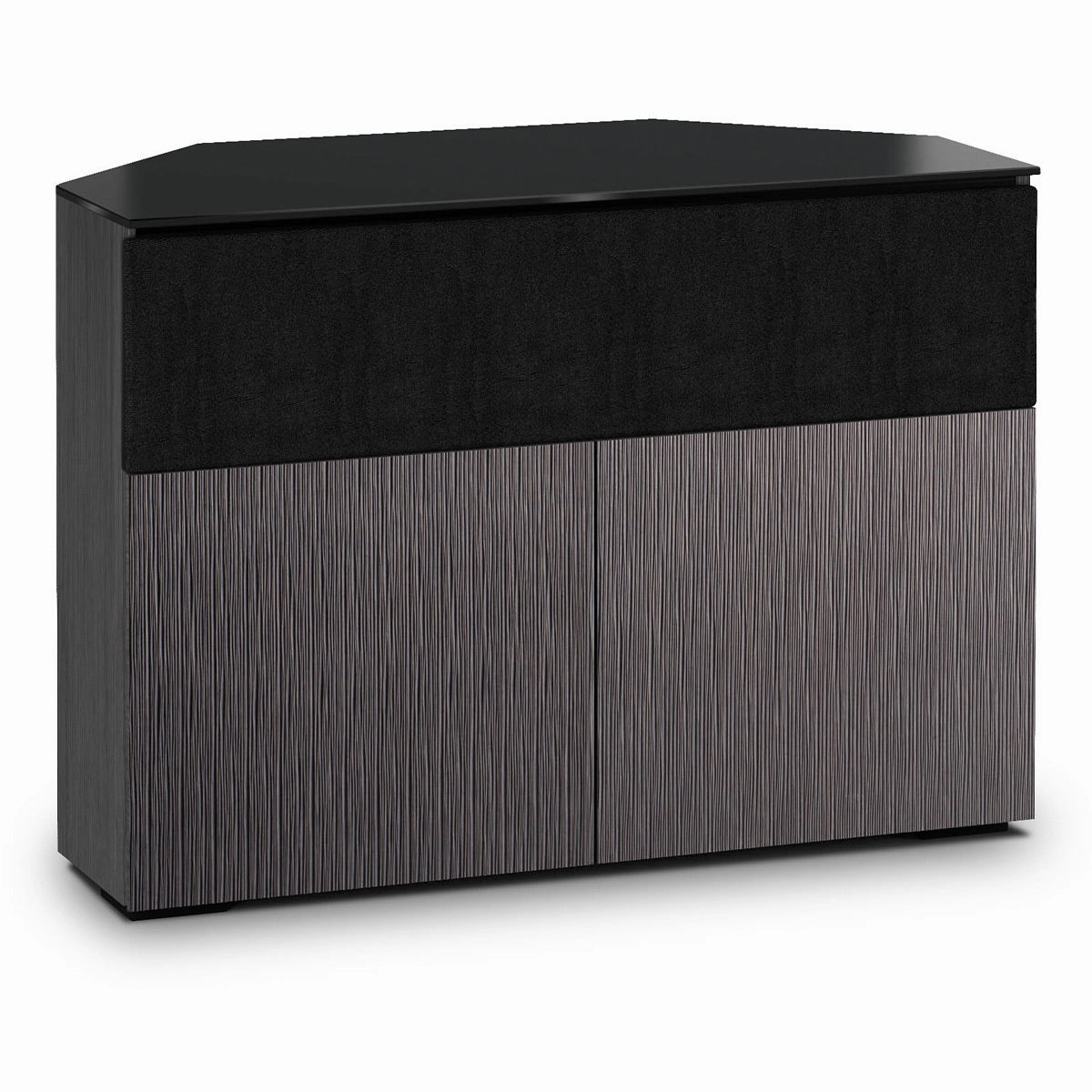 Salamander Designs Chameleon Collection Seattle 329 Twin Speaker Integrated Corner Cabinet (Gray Oak with Black Glass) hi-fi portable player,hi-fi desktop amplifier,hi-fi isolation stand