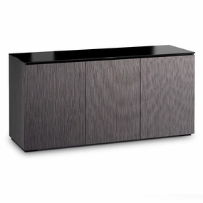 Salamander Designs Chameleon Collection Seattle 337 Triple AV Cabinet (Gray Oak with Black Glass)