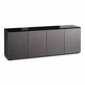 Salamander Designs Chameleon Collection Seattle 347 Quad AV Cabinet (Gray Oak with Black Glass) hi-fi portable player,hi-fi desktop amplifier,hi-fi isolation stand