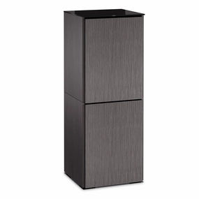 Salamander Designs Chameleon Collection Seattle 617 Single AV Cabinet (Gray Oak with Black Glass) hi-fi digital to analog converter,hi-fi lossless streamer,hi-fi Roon-ready device
