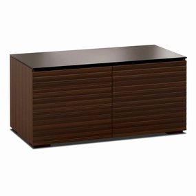 Salamander Designs Chameleon Collection Zurich 221 Twin AV Cabinet (Horizontal Wood Pattern with Black Glass Top) hi-fi portable player,hi-fi desktop amplifier,hi-fi isolation stand