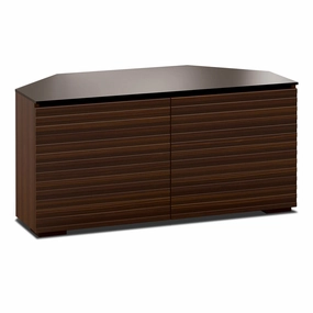 Salamander Designs Chameleon Collection Zurich 221 Twin Corner AV Cabinet (Horizontal Wood Pattern with Black Glass Top) hi-fi portable player,hi-fi desktop amplifier,hi-fi isolation stand