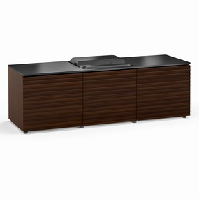 Salamander Designs Chameleon Collection Zurich 237 Projector Integrated Cabinet for Epson LS100 Projector (Opium Brown)