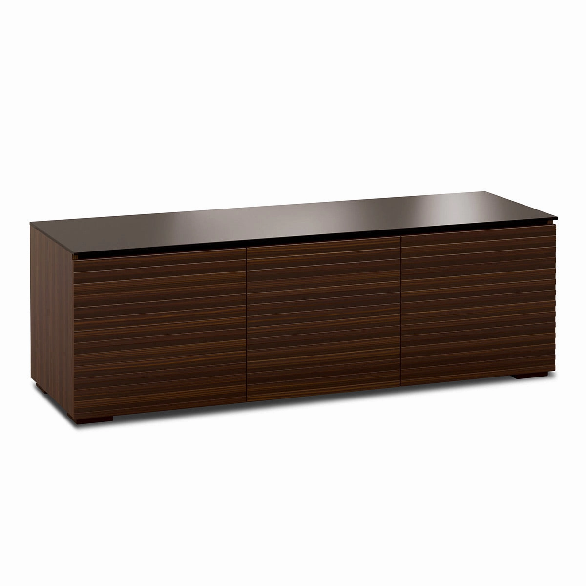 Salamander Designs Chameleon Collection Zurich 237 Triple AV Cabinet (Horizontal Wood Pattern with Black Glass Top) hi-fi portable player,hi-fi desktop amplifier,hi-fi isolation stand