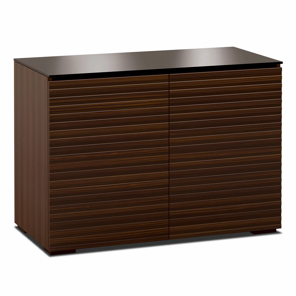 Salamander Designs Chameleon Collection Zurich 323 RM Twin Pro Audio Rack (Horizontal Wood Pattern with Black Glass Top)